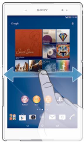SONY XPERIA Z3 TABLET COMPACT - Pour parcourir I'ecran Accueil - 1