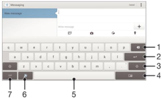 SONY XPERIA Z3 TABLET COMPACT - Clavier virtuel - 1