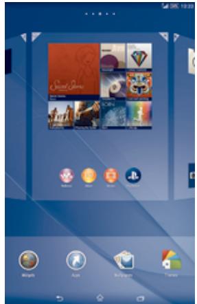 SONY XPERIA Z3 TABLET COMPACT - Volets de l'écran d'accueil - 1