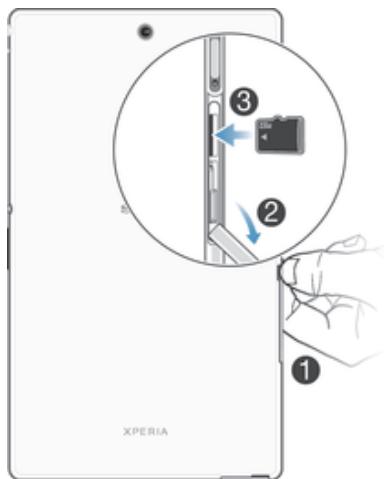 SONY XPERIA Z3 TABLET COMPACT - Pour insérer la carte nano SIM - 3