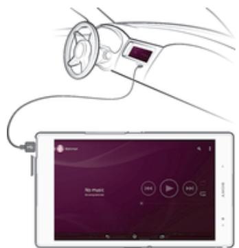SONY XPERIA Z3 TABLET COMPACT - Utiliser votre apparéil avec un système d'infodivertissement embarqué - 1