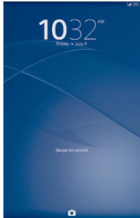 SONY XPERIA Z3 TABLET COMPACT - Verrouiller et déverrouiller l'écran - 1
