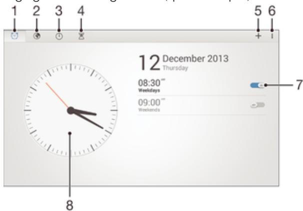 SONY XPERIA Z3 TABLET COMPACT - Alarme et horloge - 1