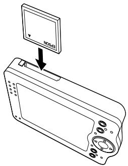 EPSON PHOTOPC P-1000 - Mise en place d'une carte mémoire - 1