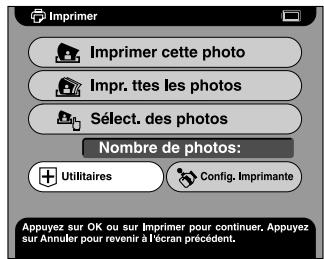 EPSON PHOTOPC P-1000 - Affichage du menu Utilitaires - 1