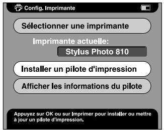 EPSON PHOTOPC P-1000 - Enregistrement d'un nouveau pilote d'impression - 2