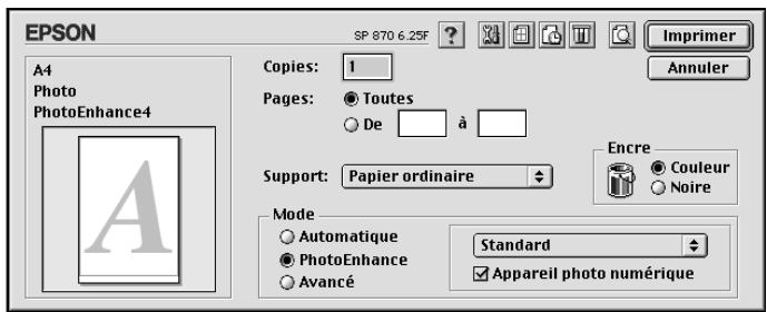 EPSON STYLUS PHOTO 1270 - Utilisation du mode PhotoEnhance - 1