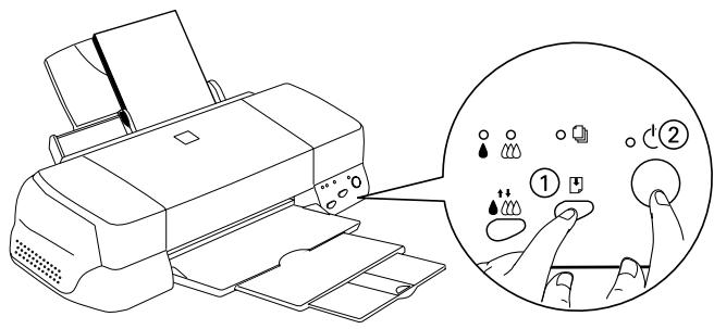 EPSON STYLUS PHOTO 1270 - Utilisation des touches du panneau de contrôle - 1