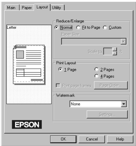 EPSON STYLUS PHOTO 750 - Adaptation de votre document à la taille de votre papier - 1