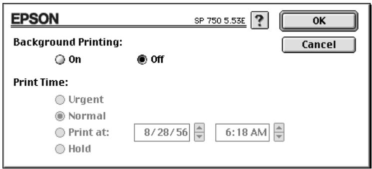 EPSON STYLUS PHOTO 750 - Programmation de l'impression - 1