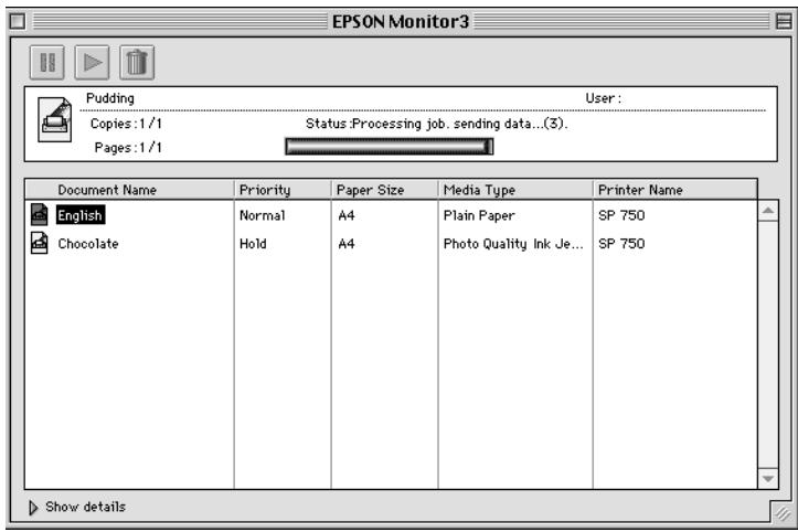 EPSON STYLUS PHOTO 750 - Emploi de l'utilitaire EPSON MONITOR3 - 1