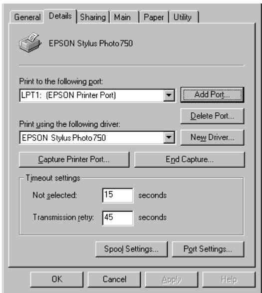 EPSON STYLUS PHOTO 750 - Remarque : - 1