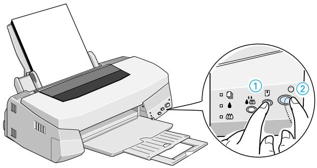 EPSON STYLUS PHOTO 750 - Utilisation des touches du panneau de commandes - 1
