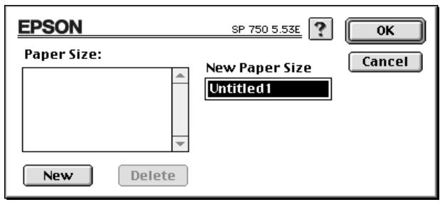 EPSON STYLUS PHOTO 750 - Définition d'une taille de papier personnalisée - 1