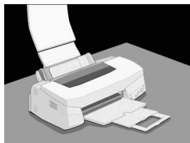EPSON STYLUS PHOTO 750 - Chargement de papiers spéciaux et d'autres supports - 1
