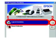 EPSON STYLUS PHOTO 830U - Installation du logiciel d'impression - 3
