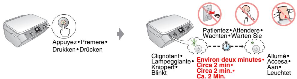 EPSON STYLUS PHOTO RX520 - Dépose du ruban de protection et apposition de l'autocollant du panneau - 3