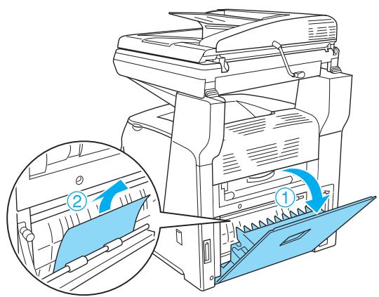 EPSON ACULASER CX11 - Lorsque des transparents sont coincés dans le bac BM - 2