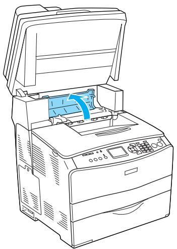 EPSON ACULASER CX11 - Ouvrez le capot C. - 1