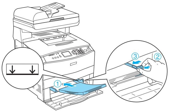 EPSON ACULASER CX11 - Lorsque des transparents sont coincés dans le bac BM - 3