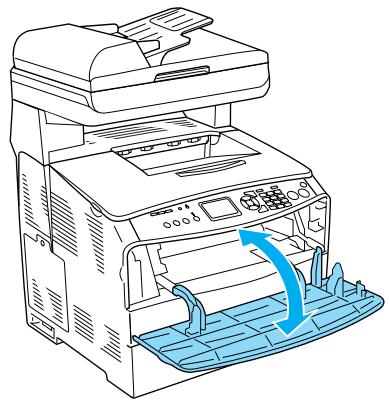 EPSON ACULASER CX11 - Lorsque des transparents sont coincés dans le bac BM - 4