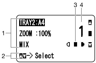 EPSON ACULASER CX37DTNF - Ecran principal (Mode Copie) - 1