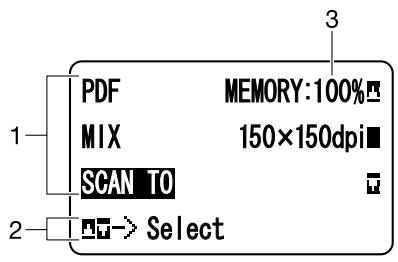 EPSON ACULASER CX37DTNF - Ecran principal (Mode Numérisation) - 1
