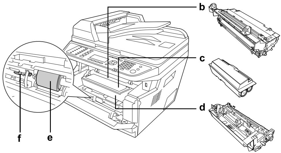 EPSON ACULASER MX20DNF - Intérieur de l'imprimante - 2