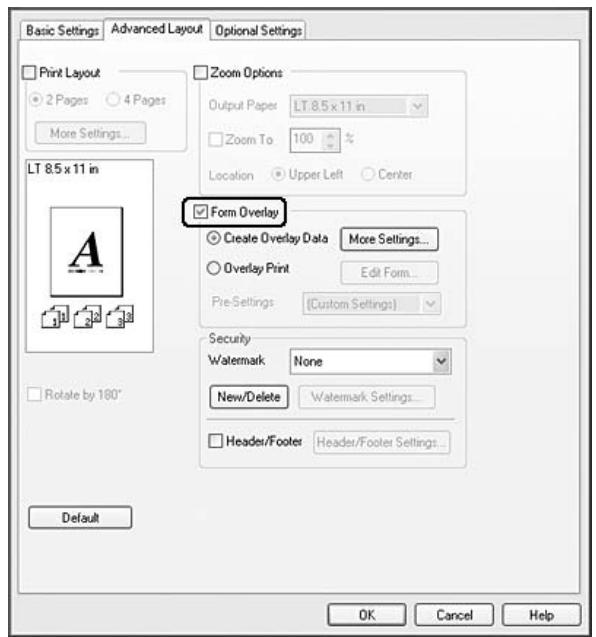 EPSON ACULASER MX20DNF - Création d'un fond de page - 1