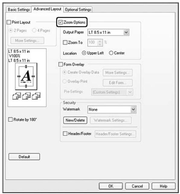 EPSON ACULASER MX20DNF - Redimensionnement des impressions - 1