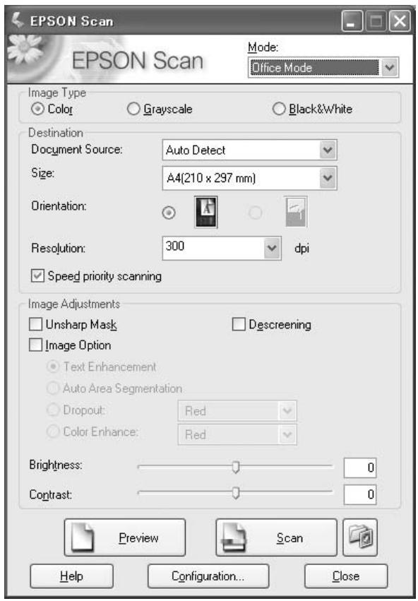 EPSON ACULASER MX20DNF - Numérisation en Office Mode (Mode bureau) - 1