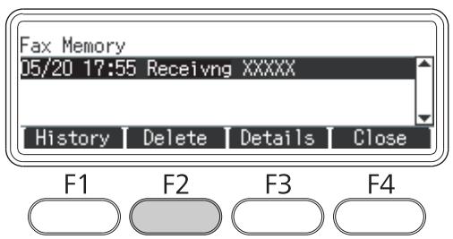 EPSON ACULASER MX20DNF - Suppression des fax reçus - 1