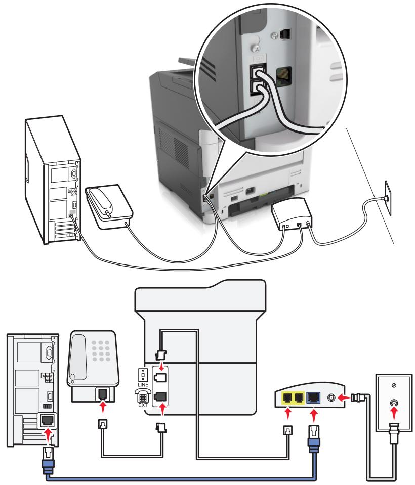 EPSON MX310 - Setup 1: Printer is connected directly to a cable modem - 1