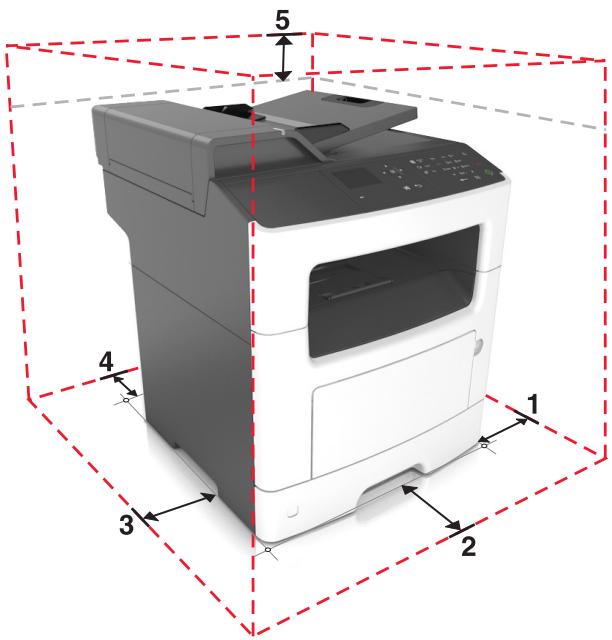 EPSON MX310 - Selecting a location for the printer - 2