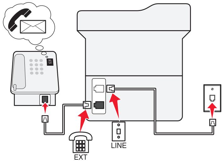 EPSON MX310 - Setup 3: Printer is sharing the line with a telephone subscribed to voice mail service - 2
