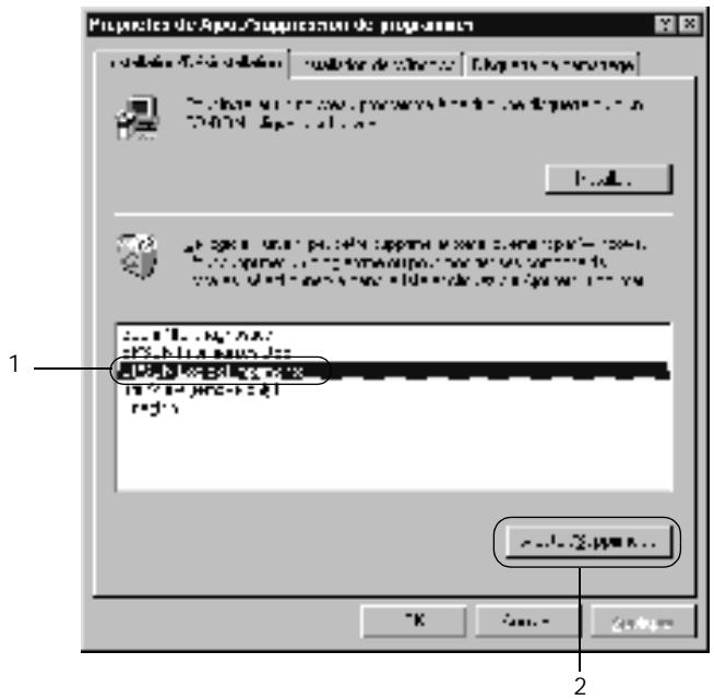 EPSON ACULASER C900 - Déinstallation du logiciel d'impression - 2