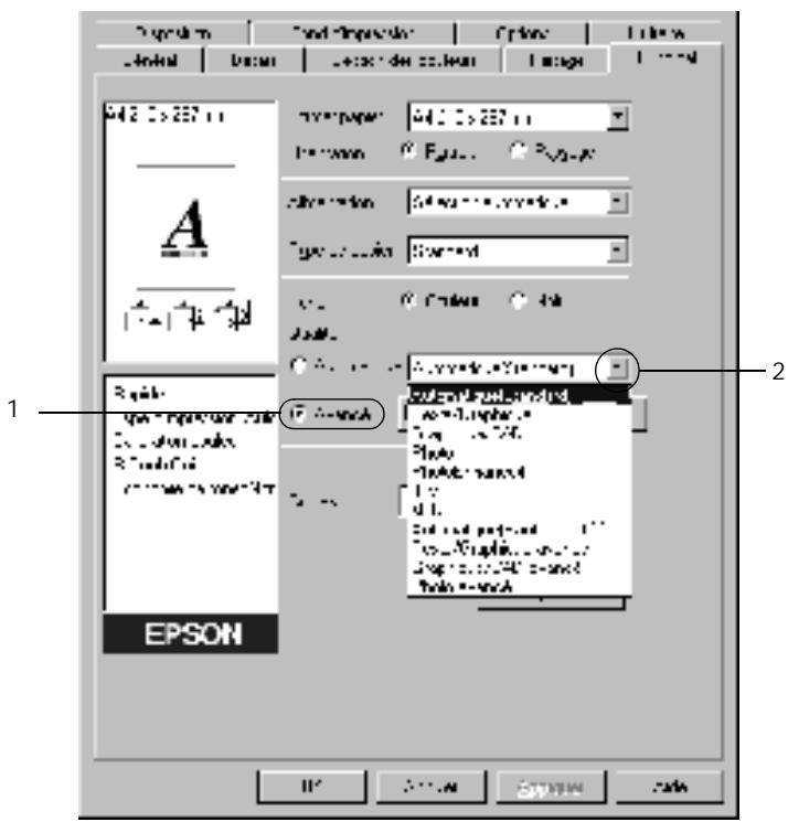 EPSON ACULASER C900 - Utilisation des paramètres prédéfinis - 1