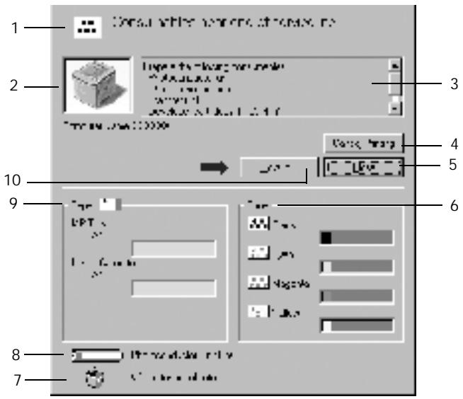EPSON ACULASER C900 - Affichage des informations sur l'etat de l'imprimante - 1