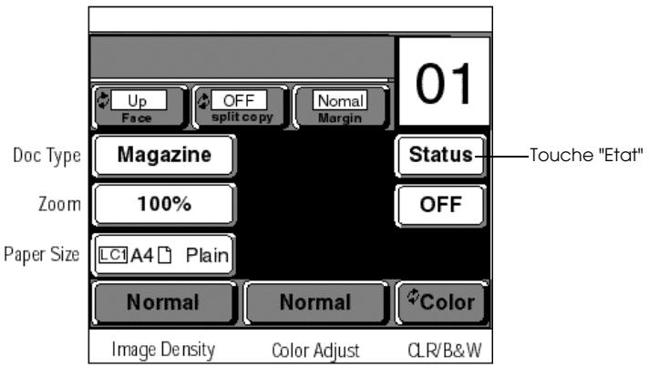 EPSON COLOR COPY STATION 8200 - Appuyez sur la touche "Etat". - 1