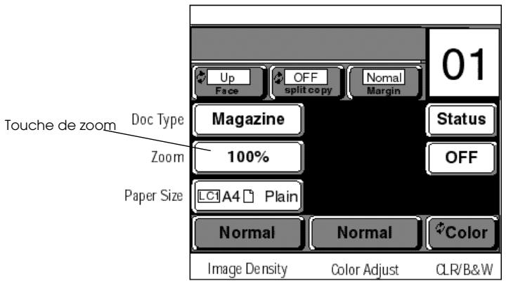 EPSON COLOR COPY STATION 8200 - Choix d'un facteur de zoom (valeurs définies par l'utilisateur) - 1