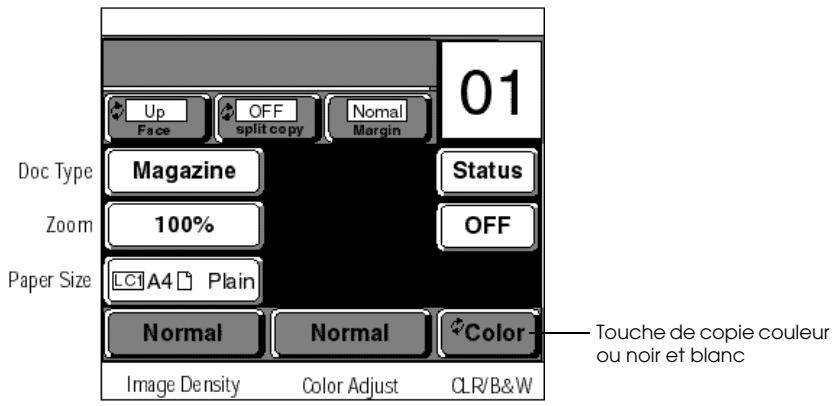 EPSON COLOR COPY STATION 8200 - Copie d'un document couleur en Noir et blanc (CLR/B&W) - 3