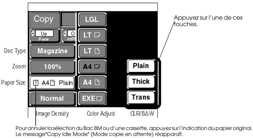 EPSON COLOR COPY STATION 8200 - Choisissez un type de papier. - 1