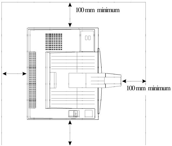 100 mm minimum 100 mm minimum