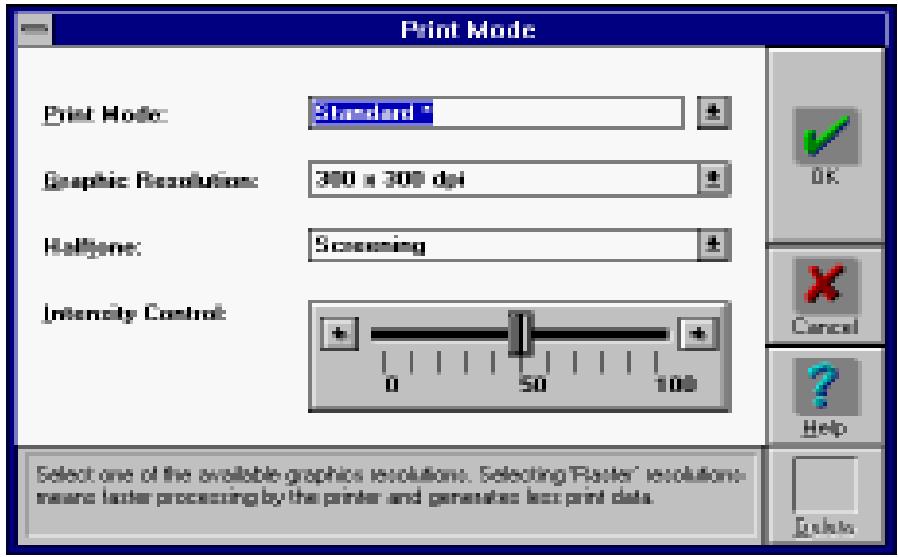 EPSON EPL-5000 - Print Mode Window - 1