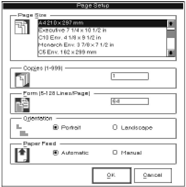 EPSON EPL-5000 - Page Setup Options - 1
