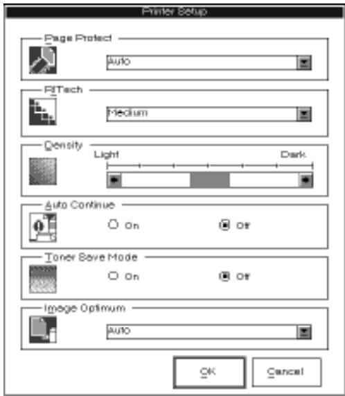 EPSON EPL-5000 - Printer Setup Options - 1