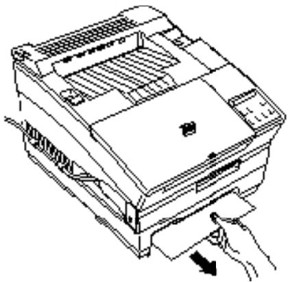 EPSON EPL-5000 - Paper does not feed from the optional lower paper cassette - 1