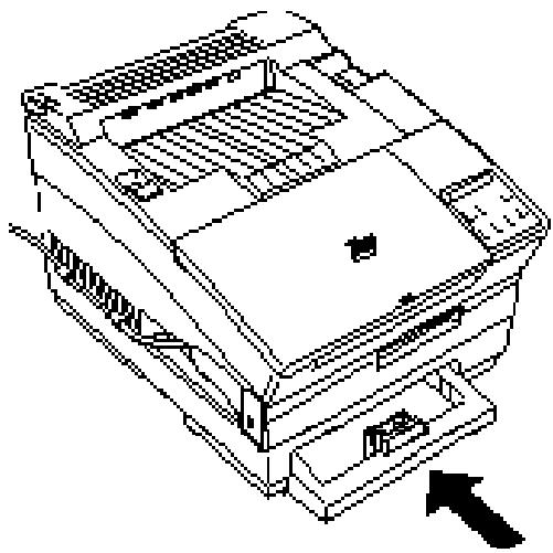 EPSON EPL-5000 - Loading paper into the lower paper cassette - 4