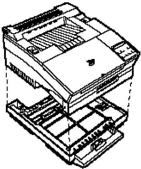 EPSON EPL-5000 - Installing the lower paper cassette - 1