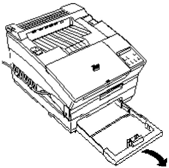 EPSON EPL-5600 - Chargement du papier dans le bac optionnel - 1